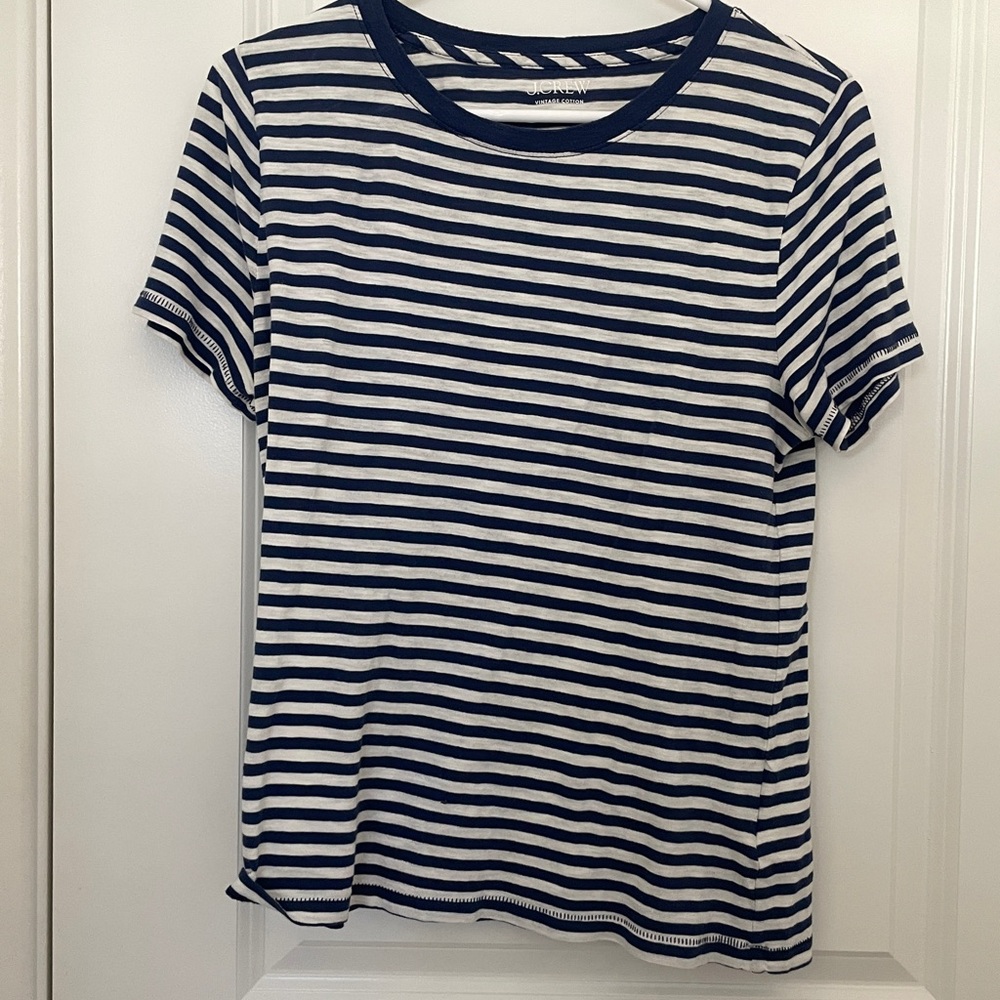 J. Crew Blue 100% cotton t-shirt